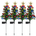 4-Pack: Solar Christmas Tree Lights Garden Decorations
