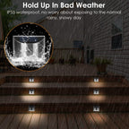 4-Pack: Solar Powered Deck Lights