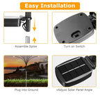 4-Pack: Solar Powered Stake Bee Light 2 Lighting Mode Lifelike Firefly