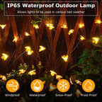 4-Pack: Solar Powered Stake Bee Light 2 Lighting Mode Lifelike Firefly