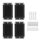 4-Pack: Solar Powered Wall Sconce Light IP55 Rechargeable Optical Sensor Lamp