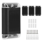 4-Pack: Solar Powered Wall Sconce Light IP55 Rechargeable Optical Sensor Lamp