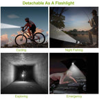 4-Pack: Universal Front Rear Bike Light Set