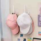 4-Pack: Wall Hat Rack, L-Shaped Storage Rack with Strong Adhesive