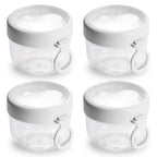 4-Piece: 20 Oz Oat Containers with Lids and Folding Spoons
