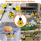 4-Piece: 3D Bumble Bee Ornament Set