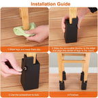 4-Piece: Adjustable Bed Riser with Screw Clamp