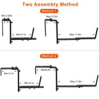 4-Piece: Adjustable Planter Box Brackets