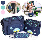 4-Piece: Baby Diaper Tote Bag Set