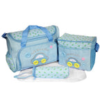 4-Piece: Baby Diaper Tote Bag Set