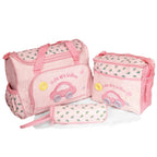 4-Piece: Baby Diaper Tote Bag Set