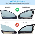 4-Piece: Front Rear Car Window Magnet Covers