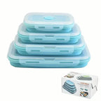 4-Piece Set: Plastic Food Storage Containers With Lids