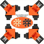 4-Piece Set: Precision 90 Degree Angle Clamps for Woodworking