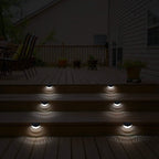 4-Piece: Solar Fence Outdoor Lights