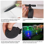 4-Piece: Solar Powered Jellyfish Lights