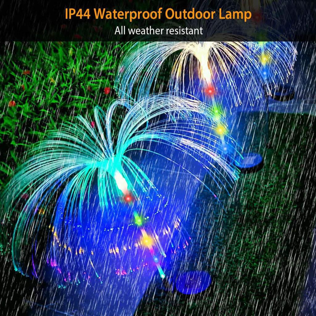 4-Piece: Solar Powered Jellyfish Lights