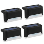 4-Piece: Solar Powered LED Step Lights