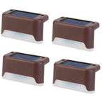 4-Piece: Solar Powered LED Step Lights