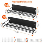 4-Piece: Strong Magnetic Spice Rack Organizer
