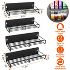 4-Piece: Strong Magnetic Spice Rack Organizer