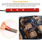 4-Pieces: 36 LEDs 12V Car Atmosphere Light Strip