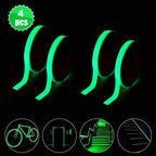 4-Pieces: Luminous Fluorescent Adhesive Tapes