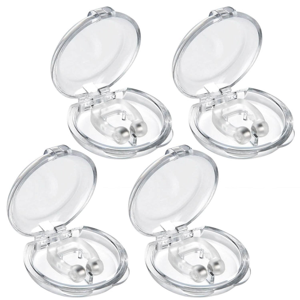 4-Pieces: Magnetic Nose Clip Anti Snoring Device