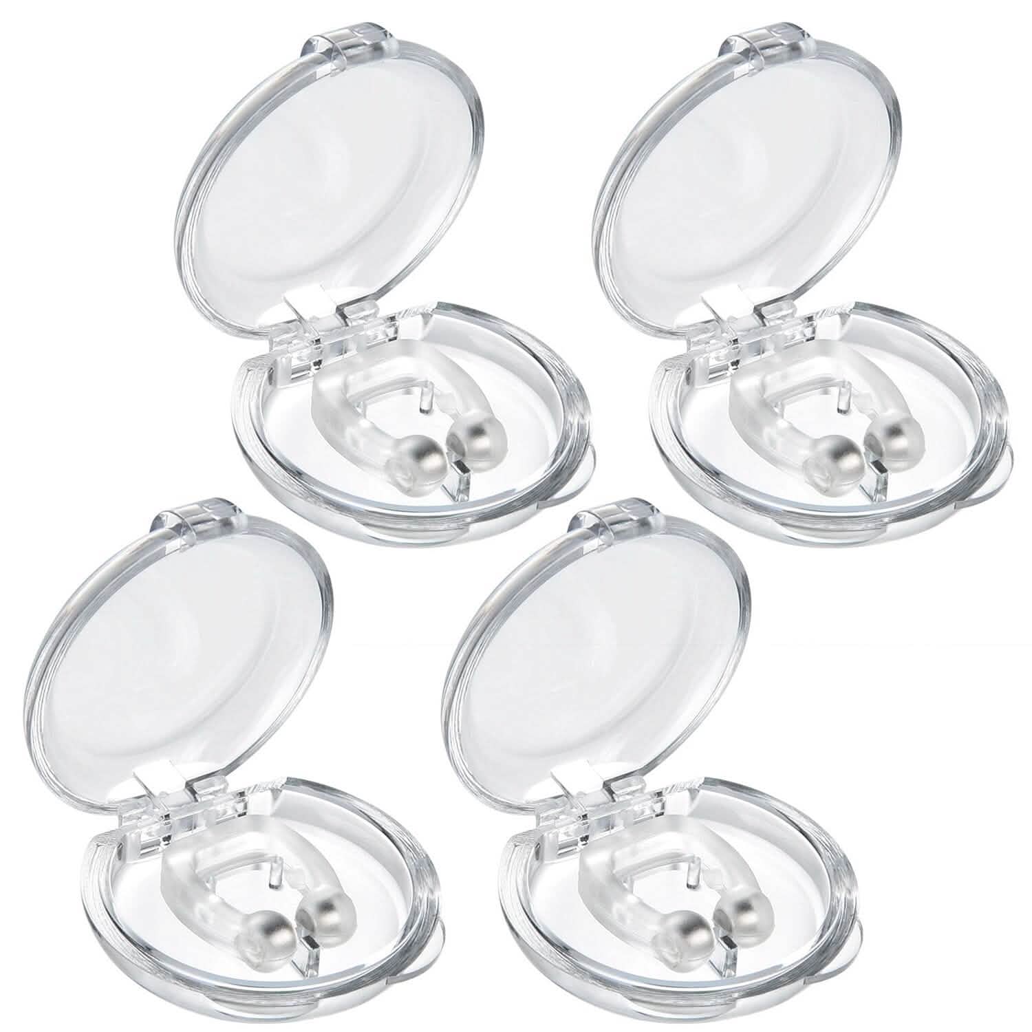 4-Pieces: Magnetic Nose Clip Anti Snoring Device