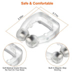 4-Pieces: Magnetic Nose Clip Anti Snoring Device