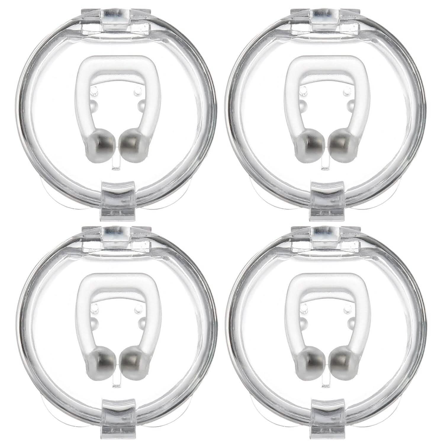 4-Pieces: Magnetic Nose Clip Anti Snoring Device