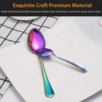 4-Pieces Set: Flatware Stainless Steel Silverware Cutlery Kitchen Set