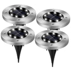 4-Pieces: Solar Powered Ground Light