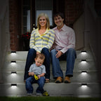 4-Pieces: Solar Powered LED Step Lights