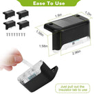 4-Pieces: Solar Powered LED Step Lights