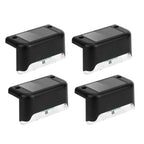 4-Pieces: Solar Powered LED Step Lights