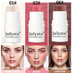 4-Pieces: Ultimate Cream Contour Kit - Seamless Blending Sticks with Highlighter, Blush & Bronzer