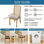 4-Pieces: Waterproof Removable Upholstered Leather Dining Chair Slipcovers