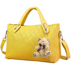 4-Pieces: Women Leather Handbag
