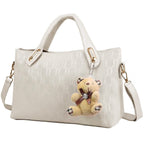 4-Pieces: Women Leather Handbag
