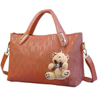 4-Pieces: Women Leather Handbag