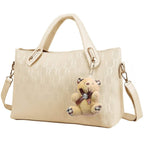 4-Pieces: Women Leather Handbag