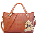4-Pieces: Women Leather Handbag