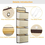 4-Pockets Wall Mount Closet Storage Organizer
