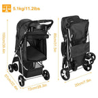 4 Wheels Pet Foldable Stroller