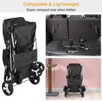 4 Wheels Pet Foldable Stroller