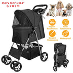 4 Wheels Pet Foldable Stroller