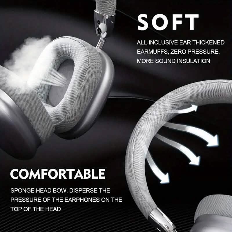 40-Hour Long-Lasting Wireless Noise-Cancelling Headphones