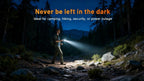 Pocket Rechargeable EDC Flashlight: Mini Keychain Light with Fire Starter & Window Breaker