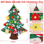 41-Piece: DIY Felt Christmas Tree Detachable Ornaments for Kids